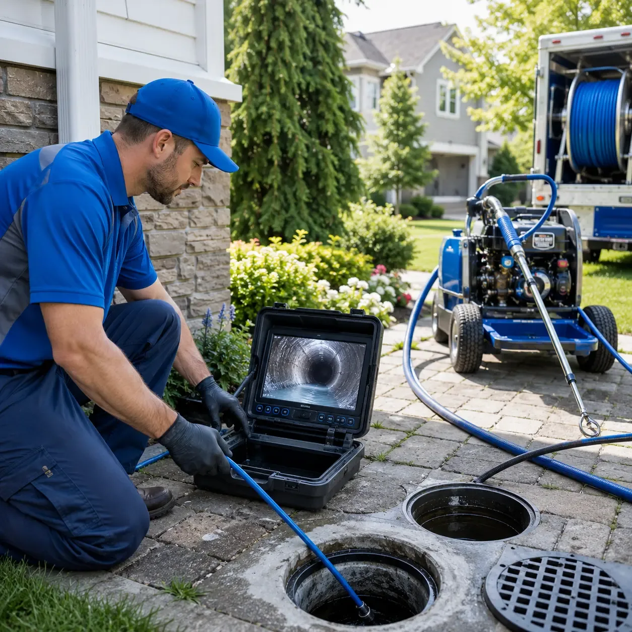 Outdoor drain cleaning professionals serving Dallas Center, IA