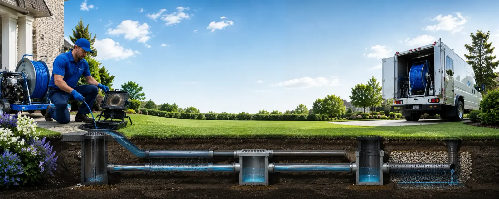 Outdoor drain cleaning information for Dallas Center, IA